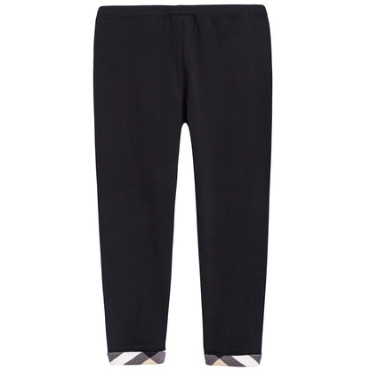 Girls Black Cotton Leggings