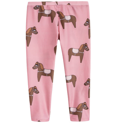 Girls Pink Horse Fancy Swimwear Leggings