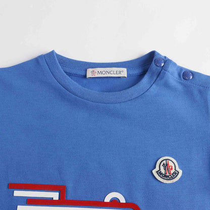 婴儿蓝色Logo棉T恤