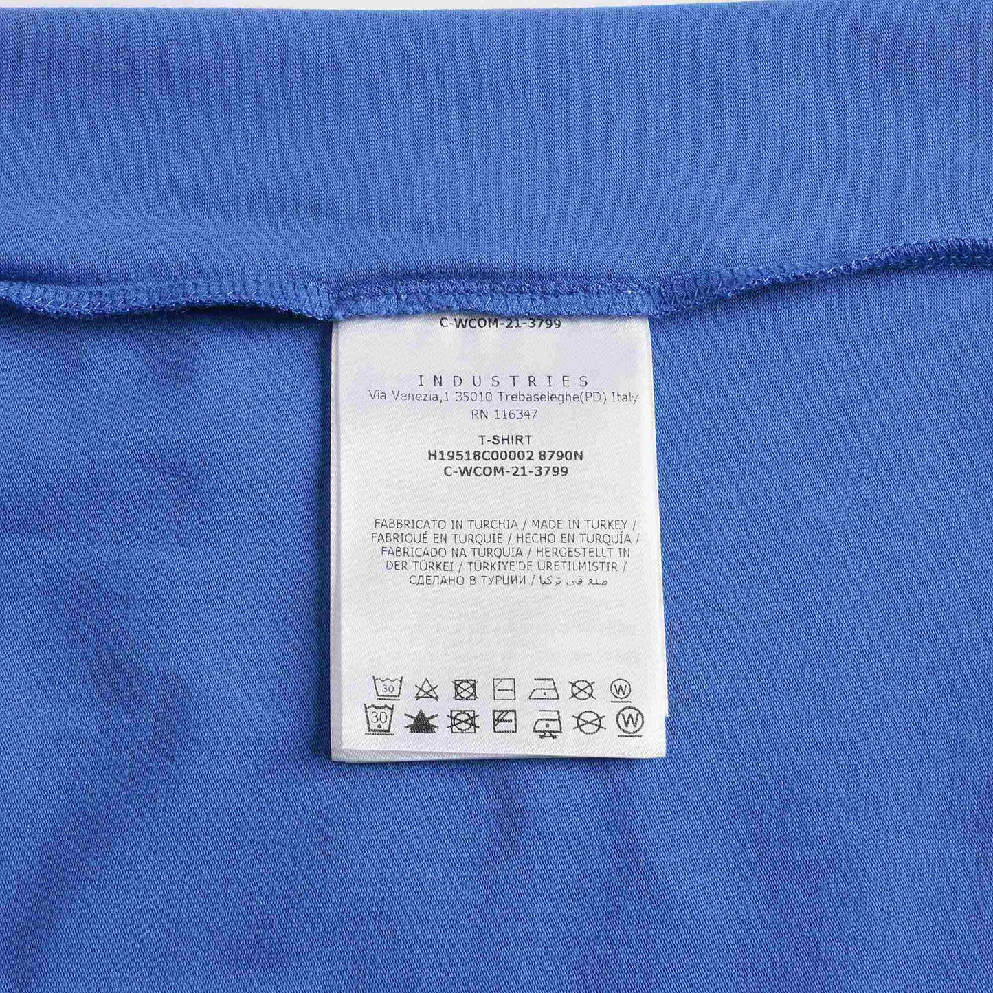 婴儿蓝色Logo棉T恤