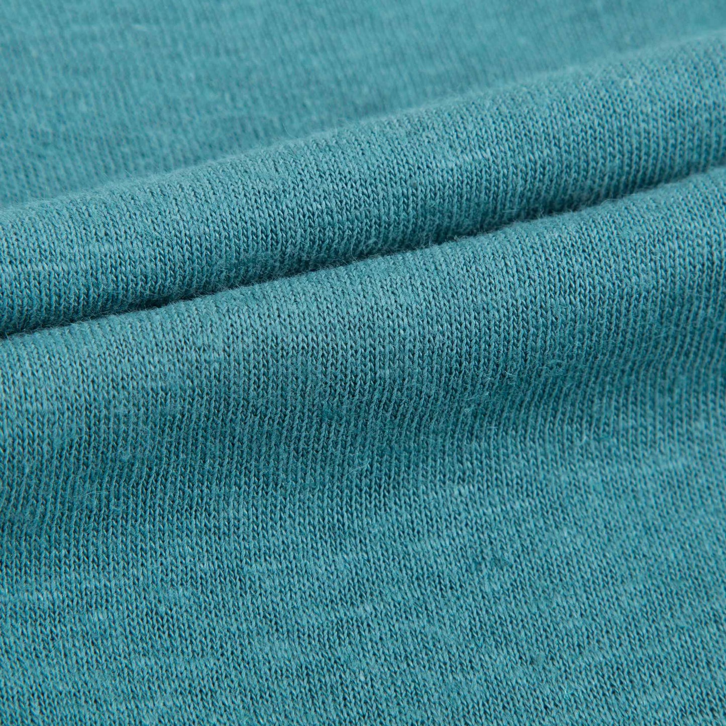 Girls Peacock Blue Cotton T-shirt