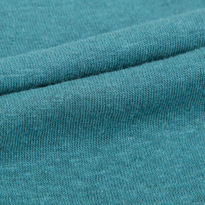 Girls Peacock Blue Cotton T-shirt