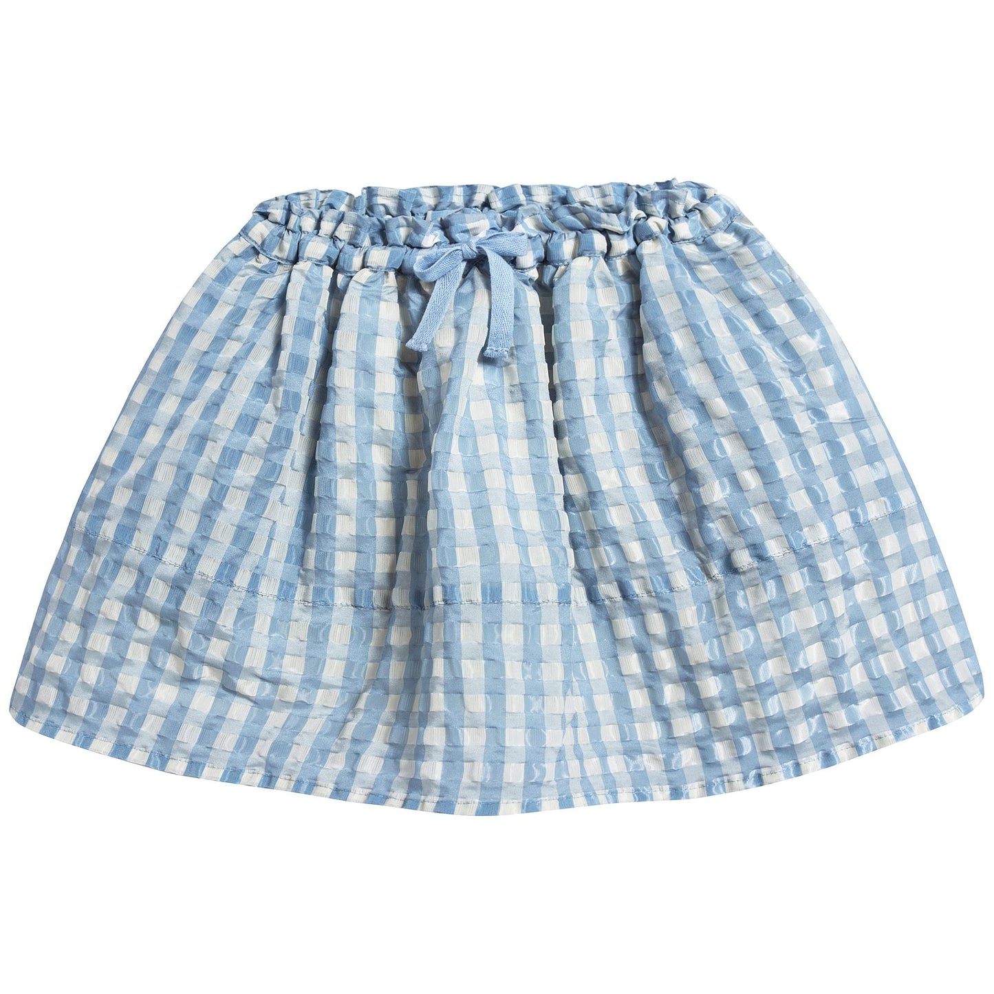 Girls Pale Blue Woven Skirt
