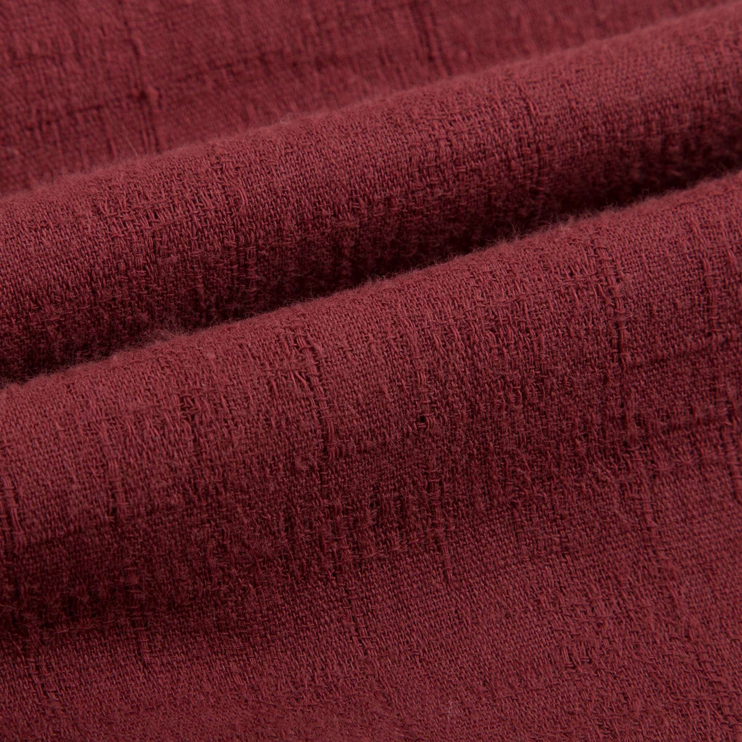 Girls Wine Red "Ourika" Cotton Dress