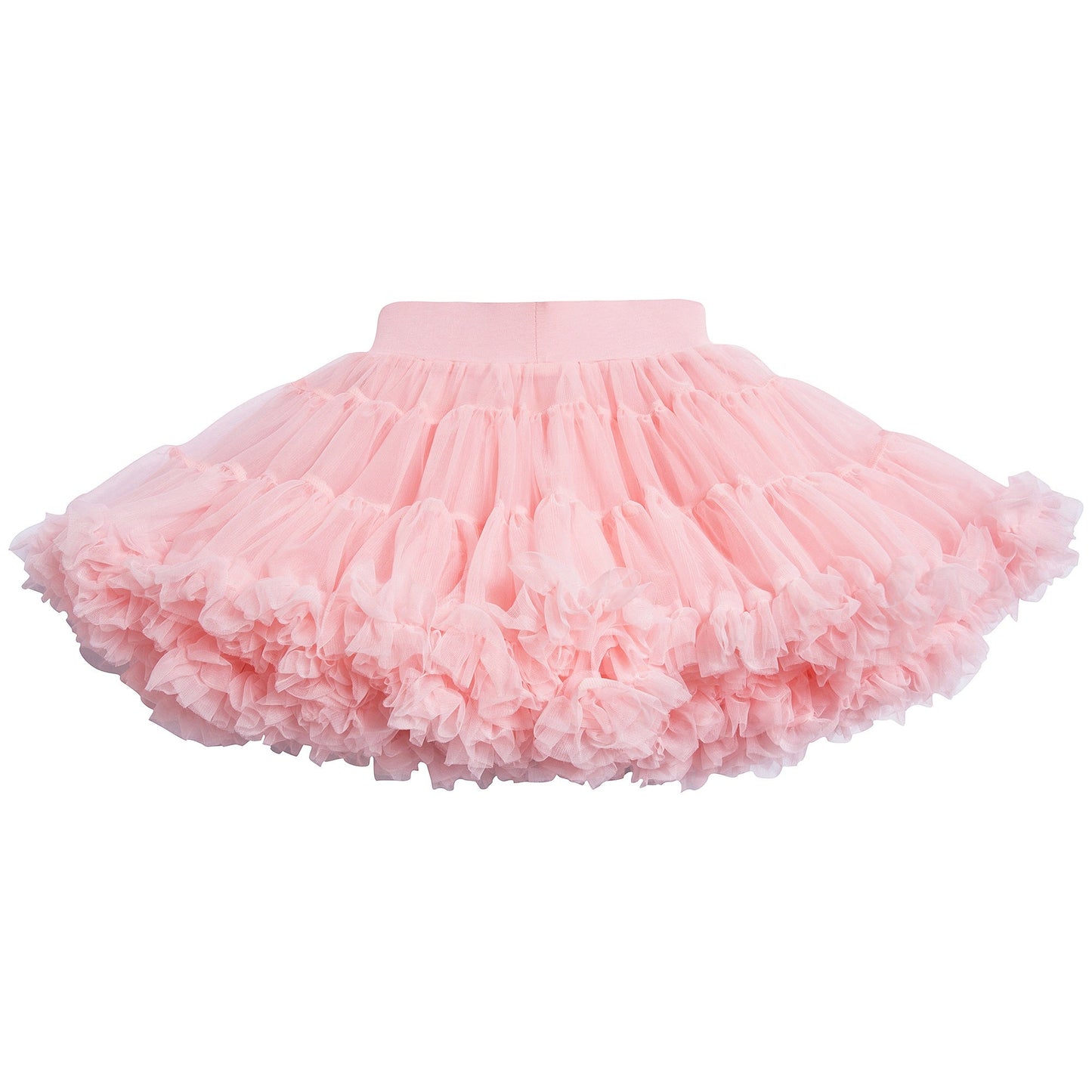 Girls Rose Pink Nylon Knitted Skirt