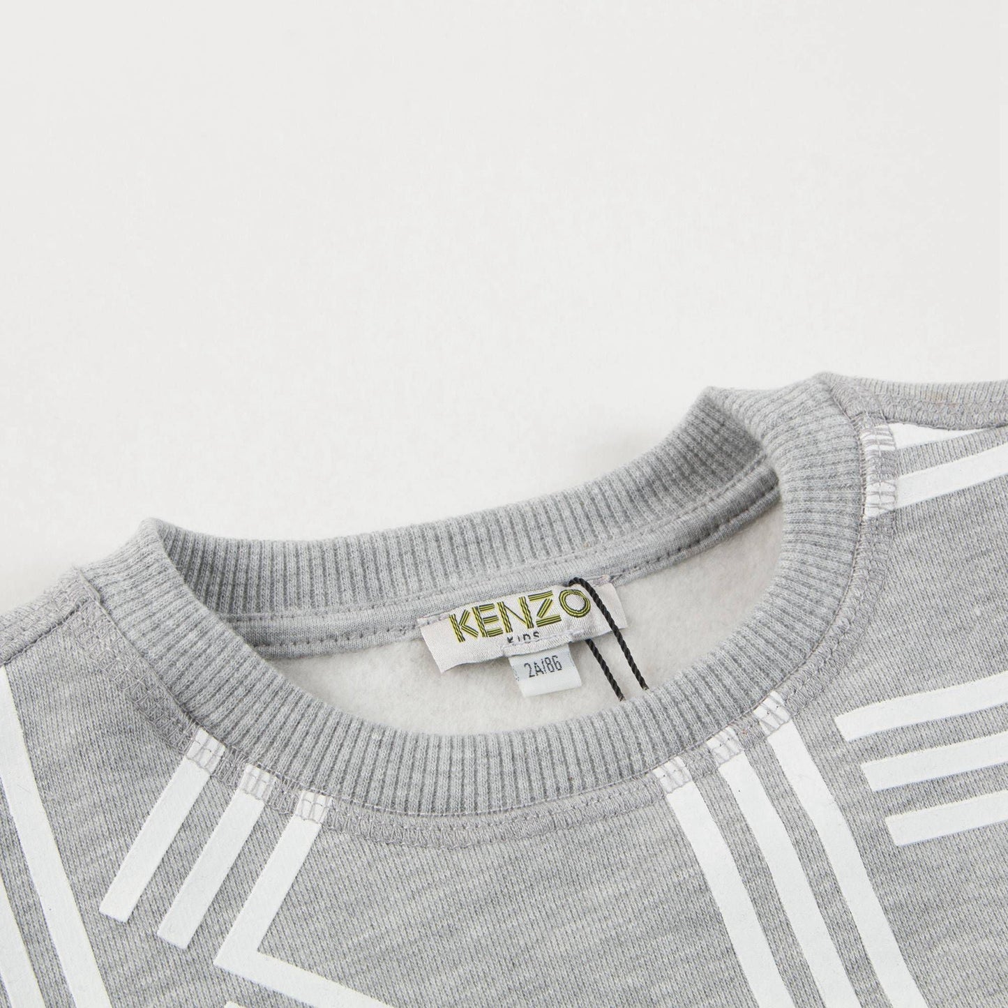 Boys  Marled  Grey   Logo  Cotton  Swearshirt