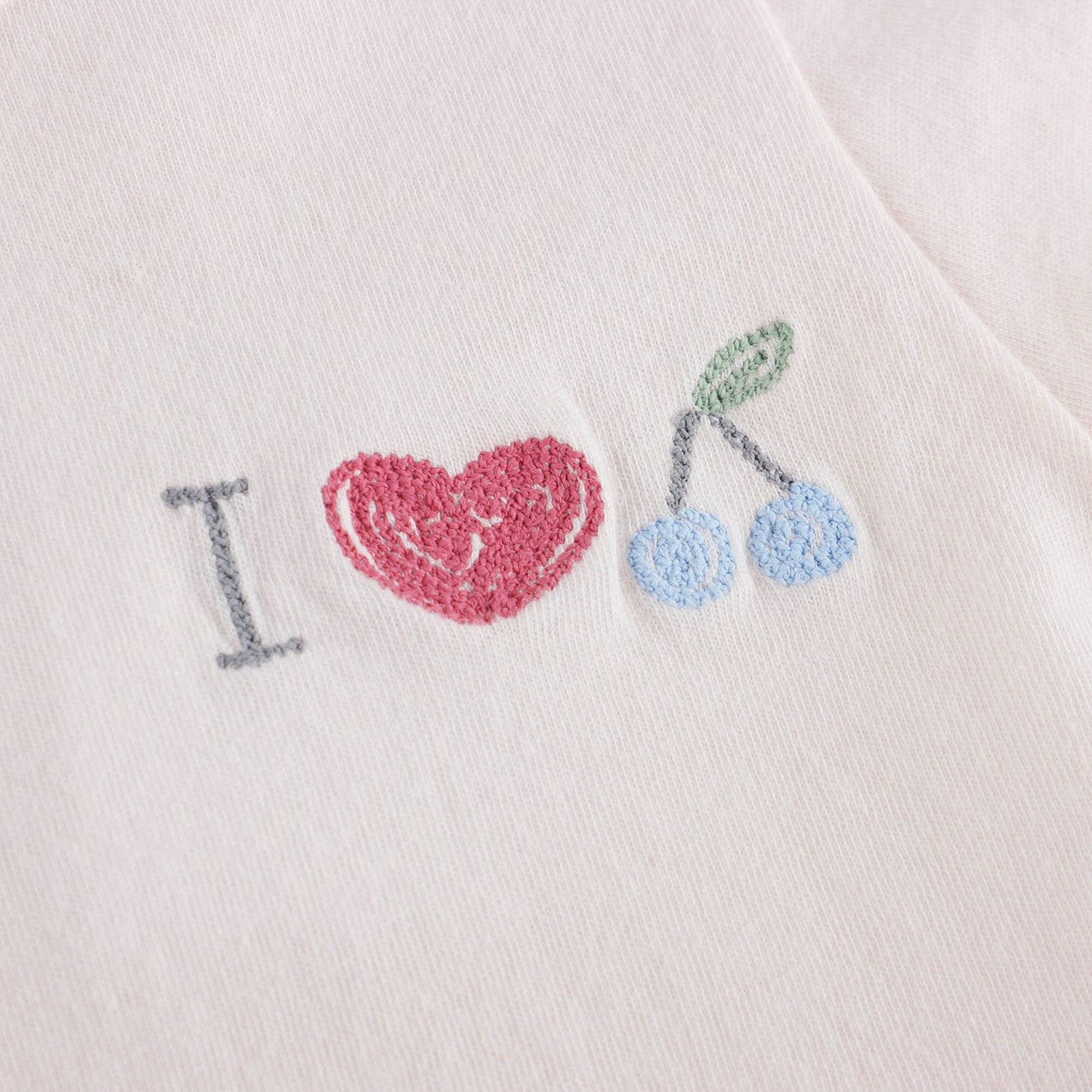 女婴淡粉色棉T恤