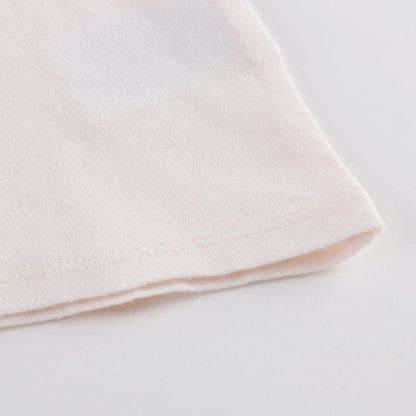 女婴淡粉色棉T恤