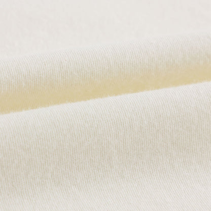 男婴米色印花棉T恤