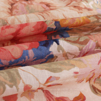 女童彩色花朵棉连衣裙