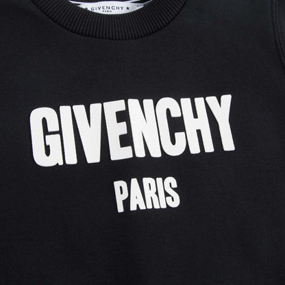Boys Black Logo Sweatshirt