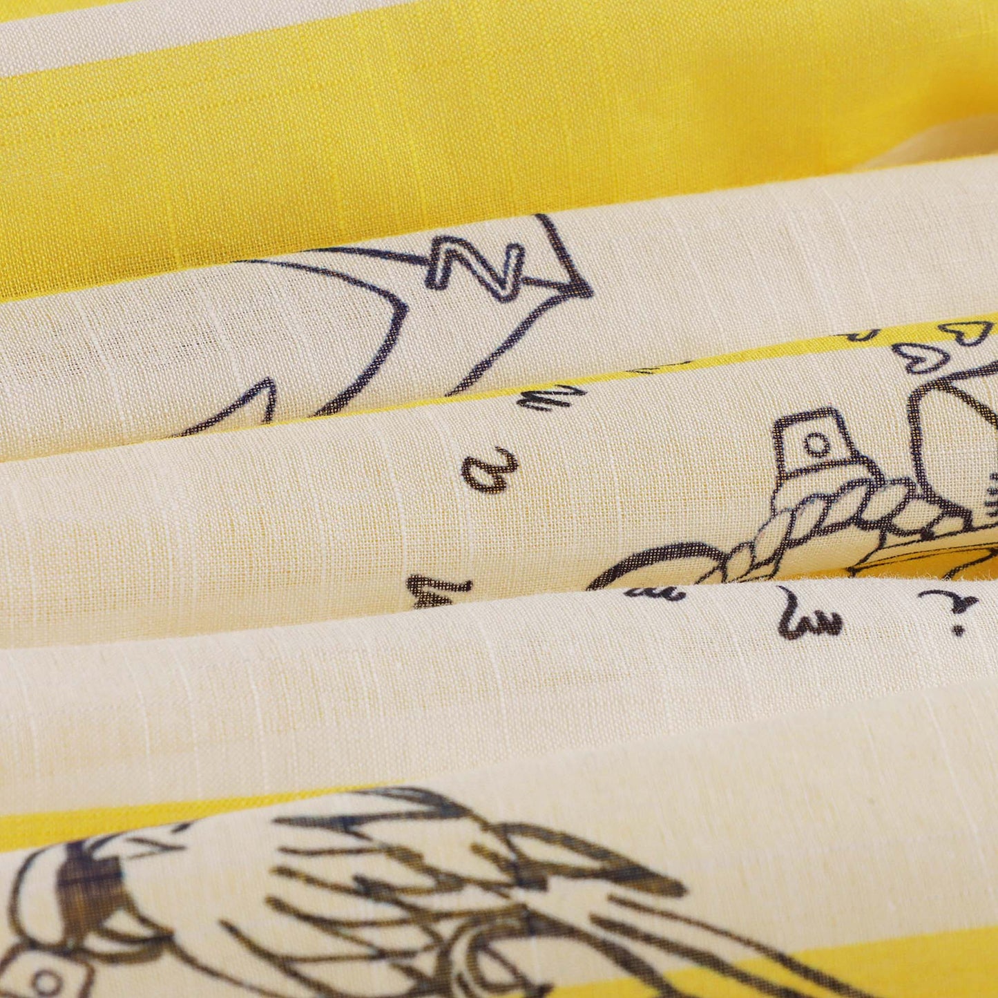 女童黄色条纹棉连衣裙