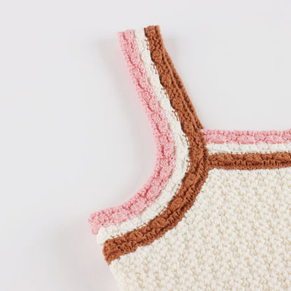 女童彩色花朵棉连衣裙