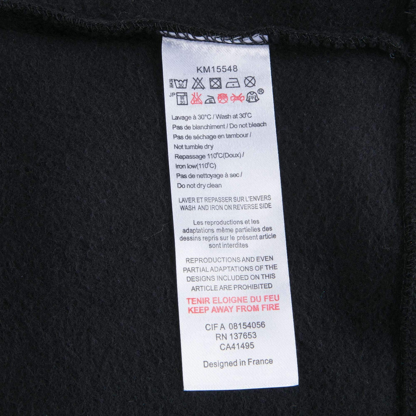 Boys Black With Tiger Logo Cotton Sweatshirt