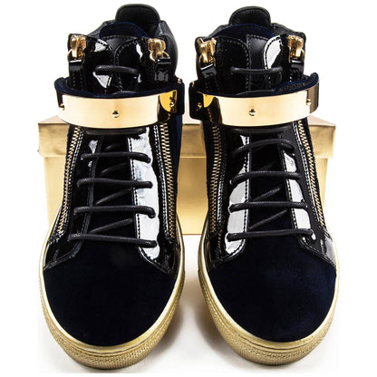 Girls & Boys Velvet Navy Velvet Sneaker