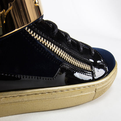 Girls & Boys Velvet Navy Velvet Sneaker