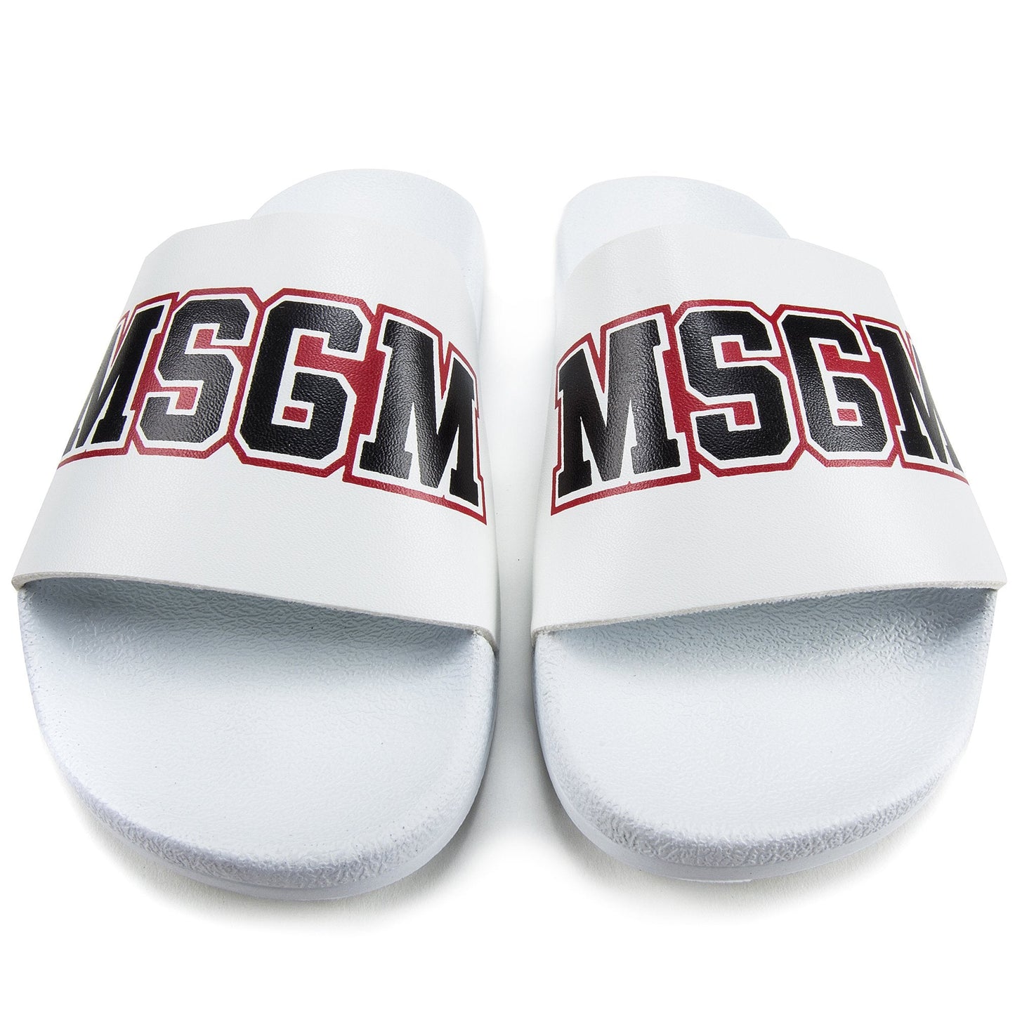 Girls & Boys White Logo Slipper