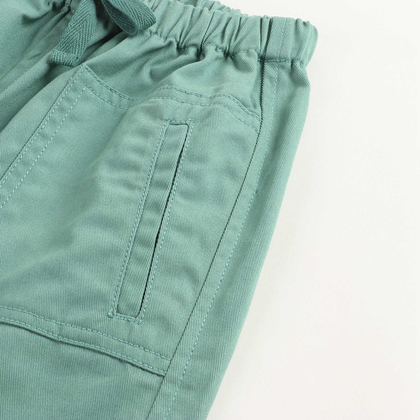 儿童绿色棉长裤