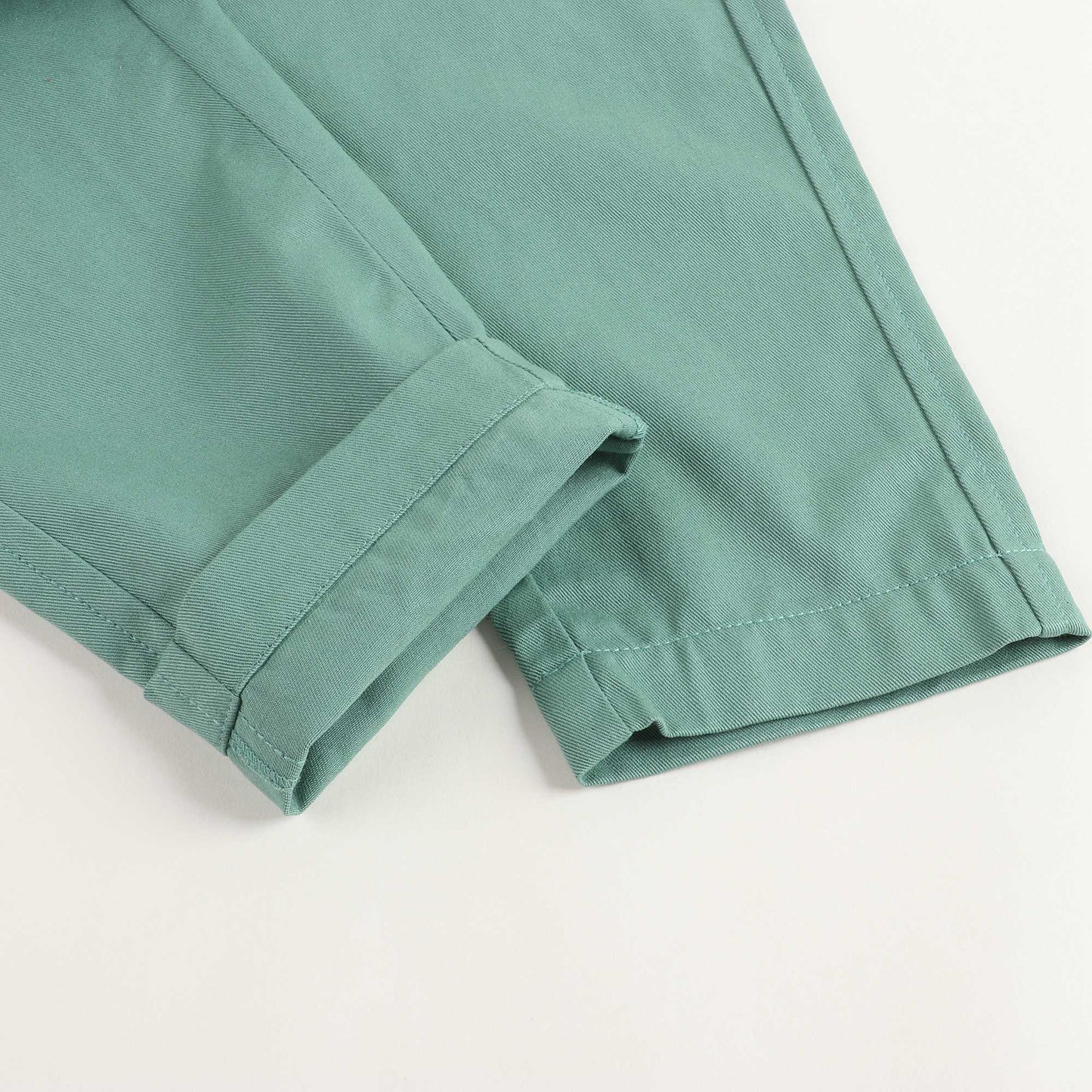 儿童绿色棉长裤