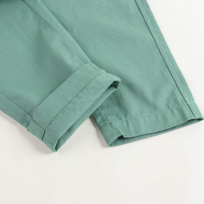 儿童绿色棉长裤