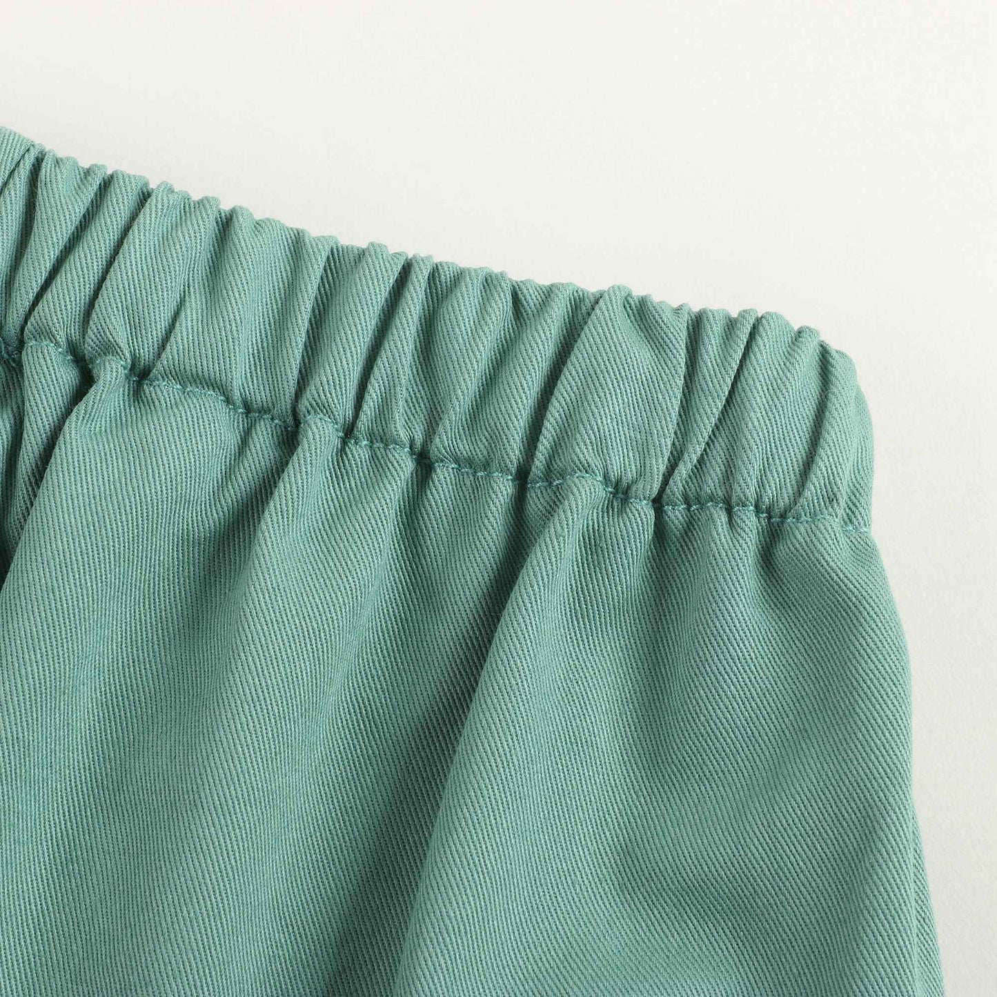 儿童绿色棉长裤