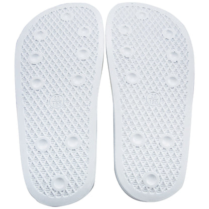 Girls & Boys White Logo Slipper