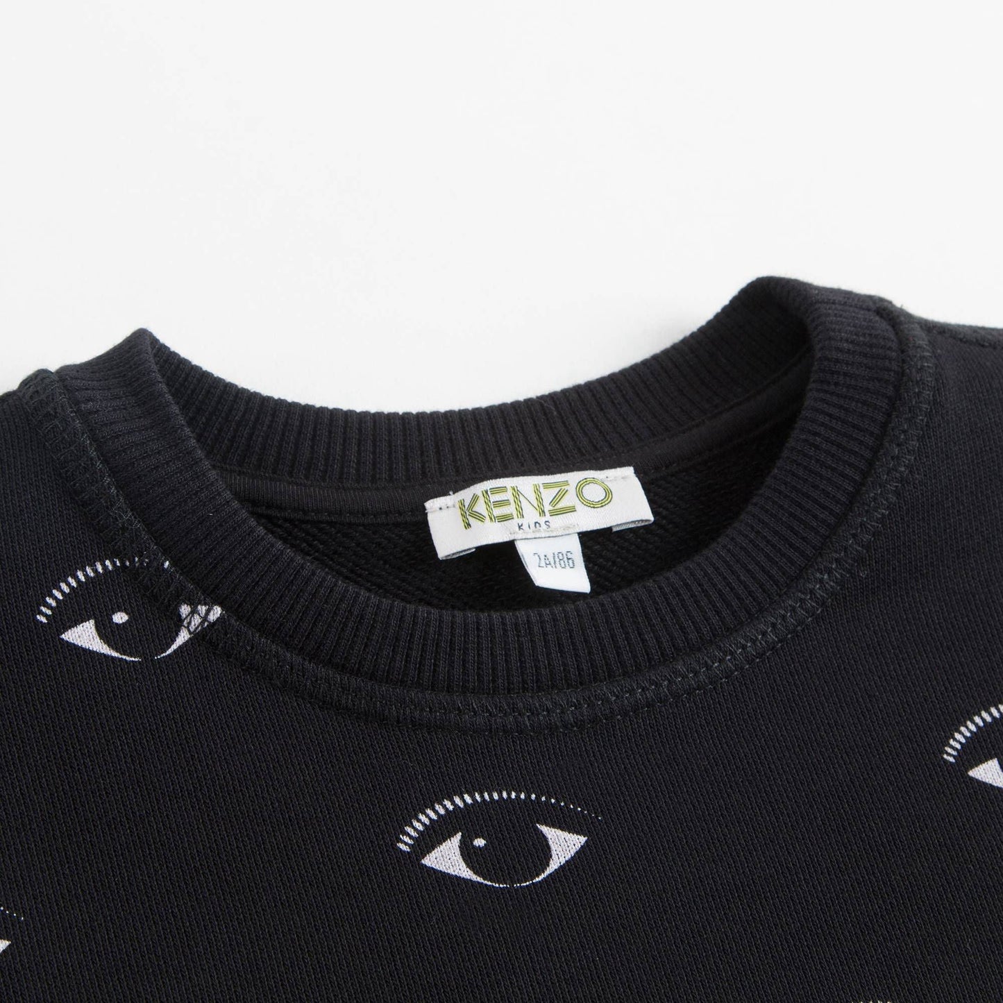 Boys Black Eye Printed Sweatshirt