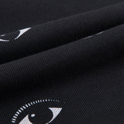 Boys Black Eye Printed Sweatshirt