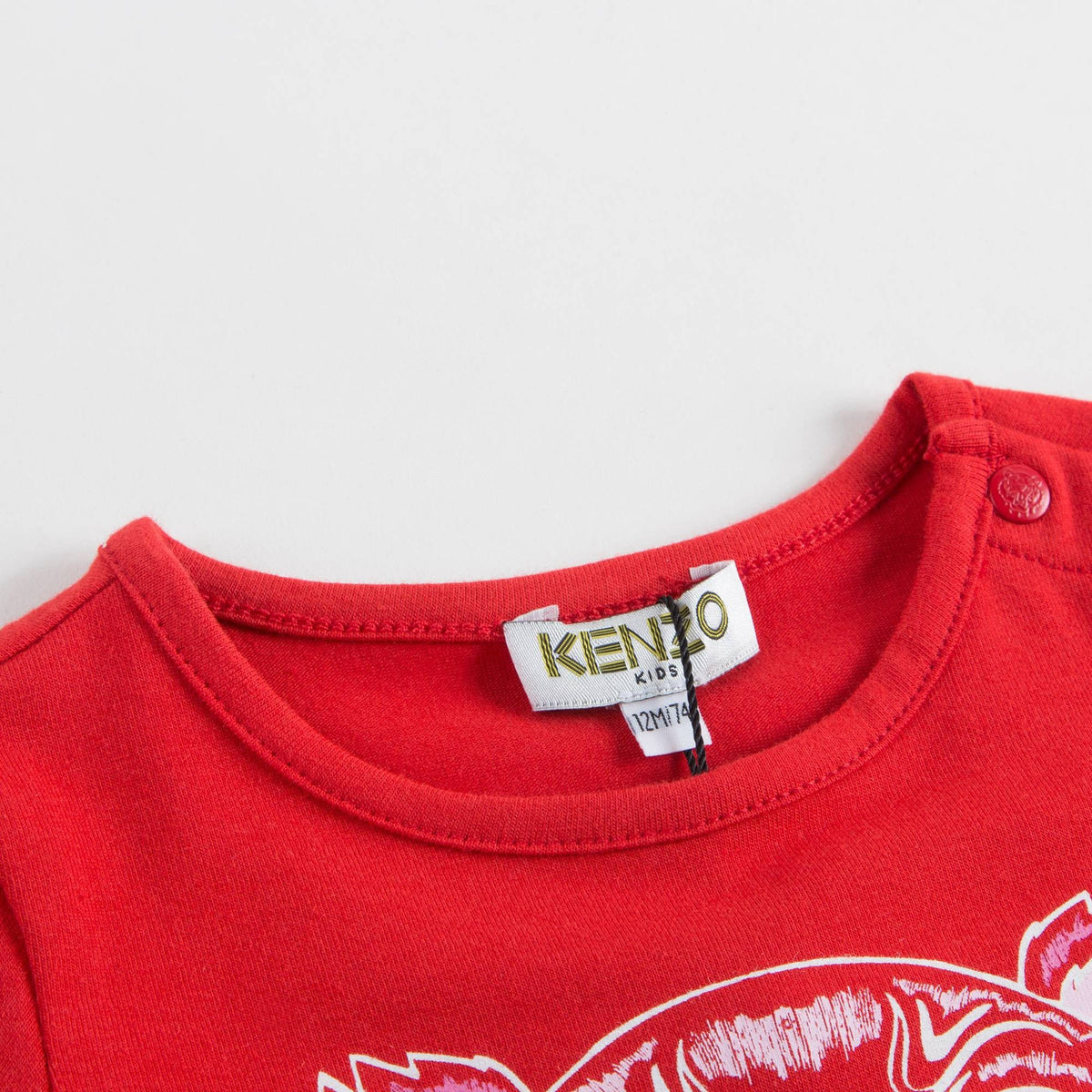 Baby Girls Red Tiger T-Shirt