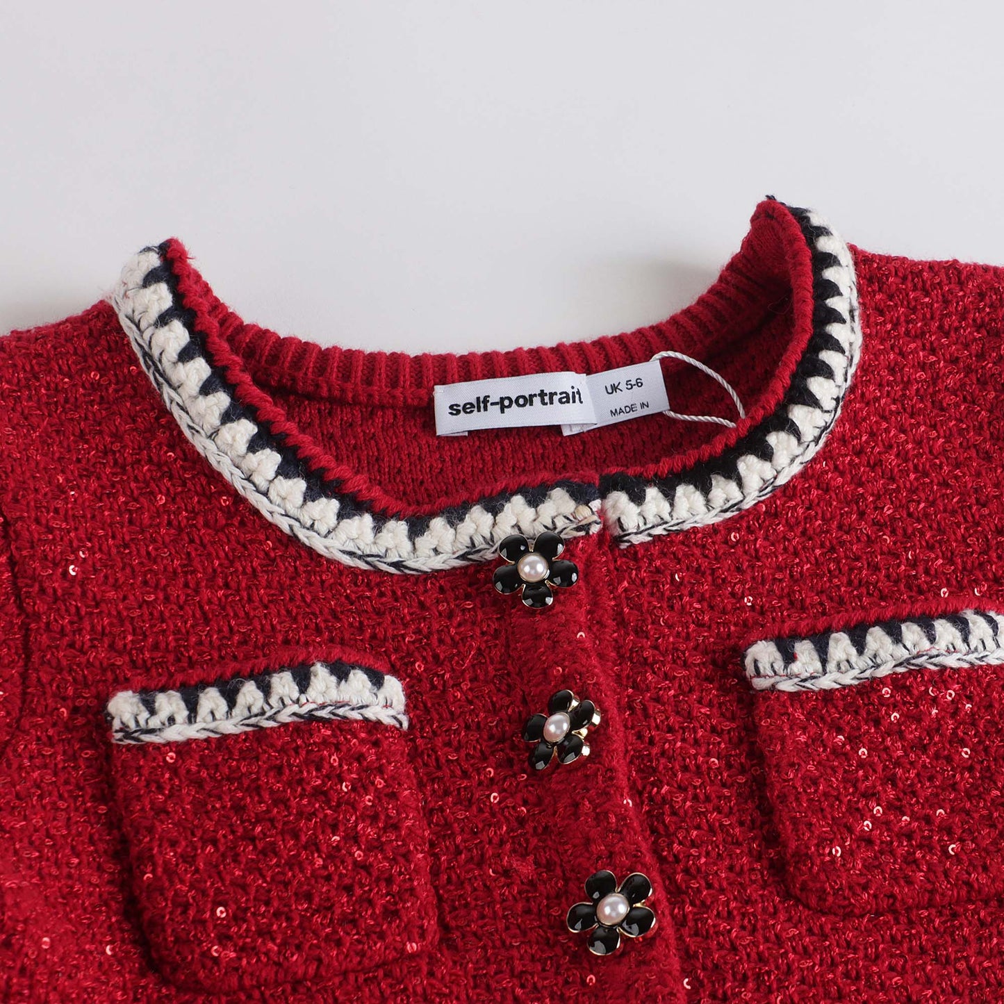 女童红色连衣裙