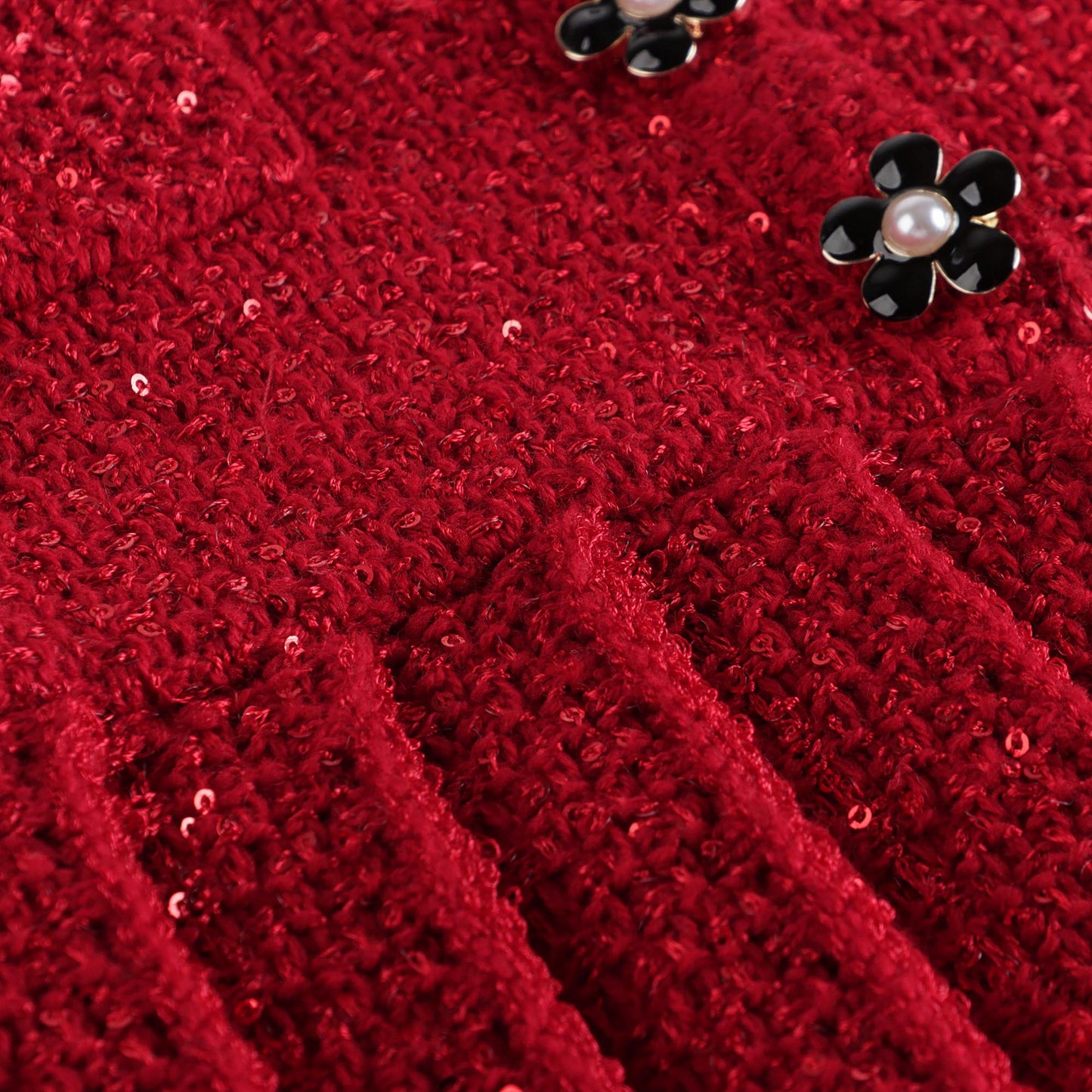 女童红色连衣裙