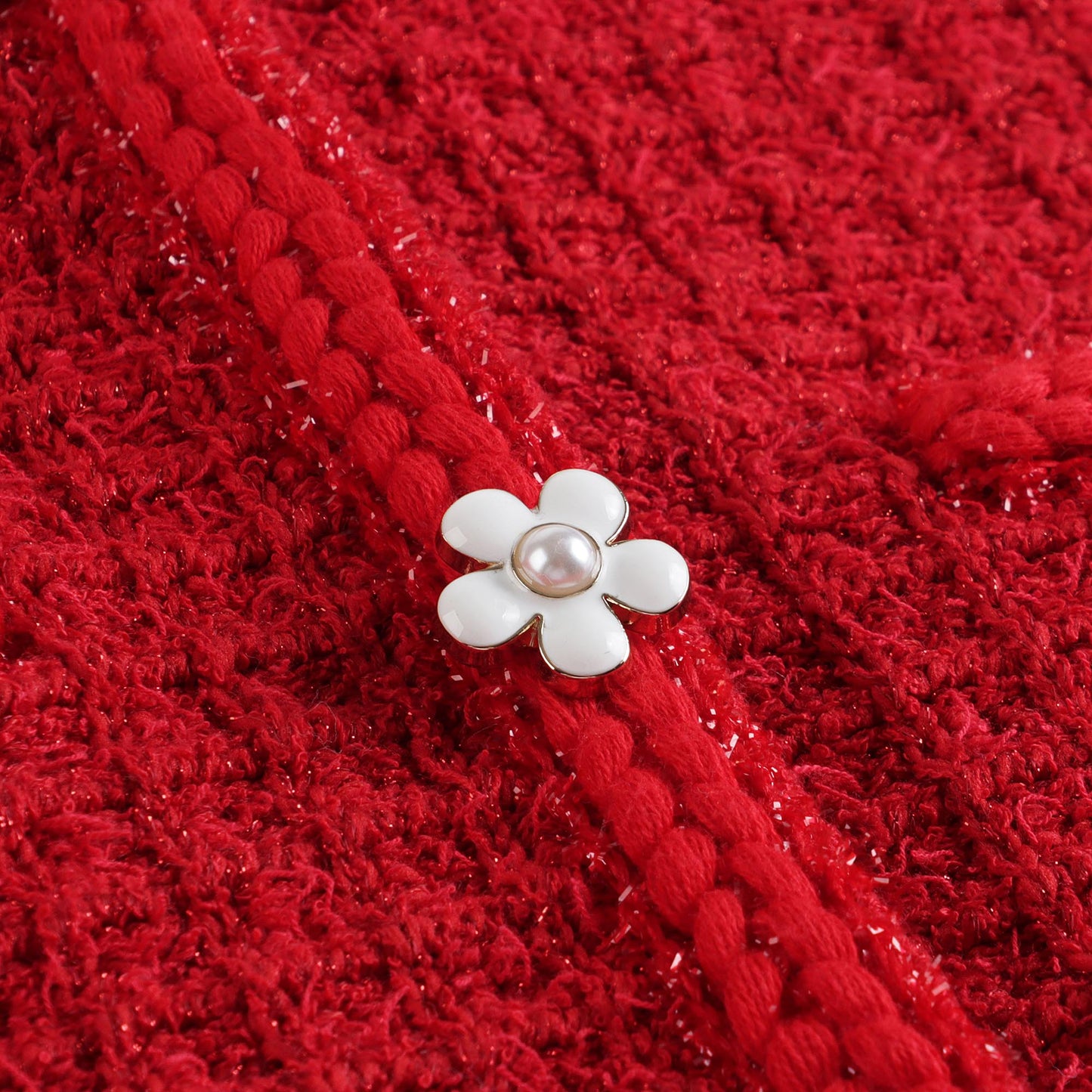 女童红色连衣裙