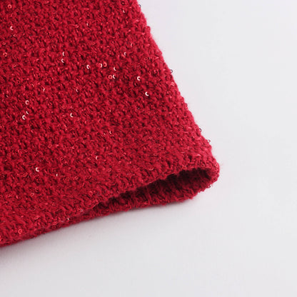 女童红色短外套