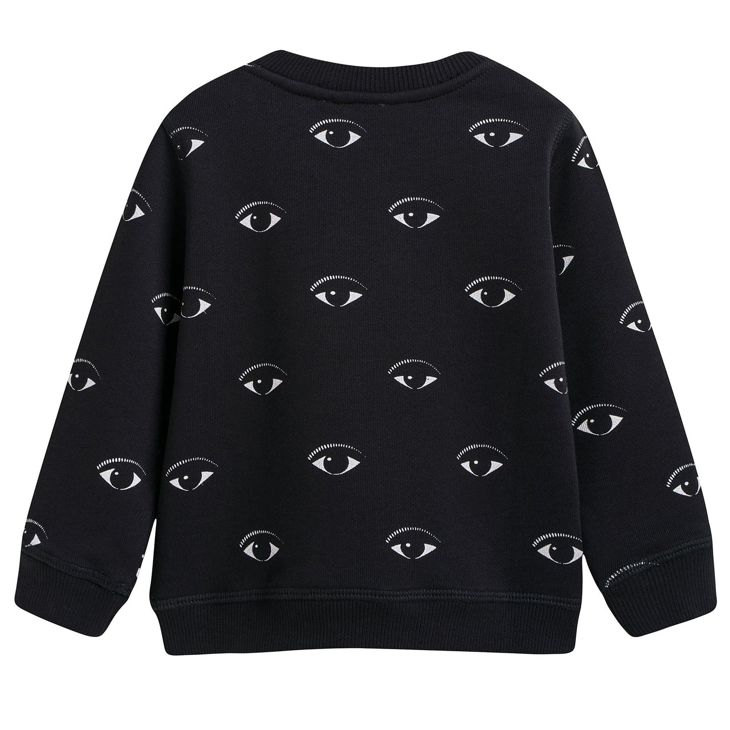 Boys Black Eye Printed Sweatshirt