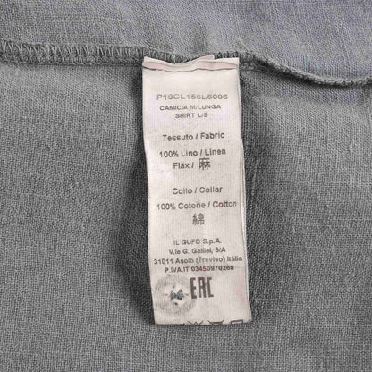 儿童灰色亚麻衬衫