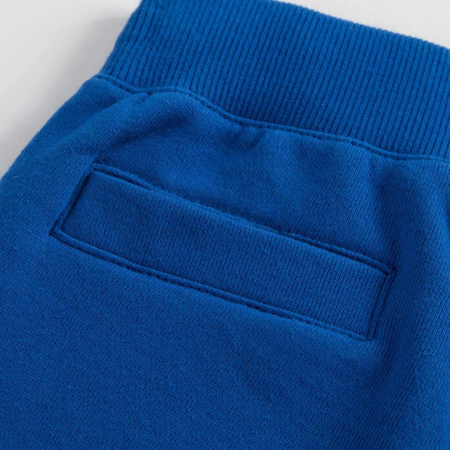 Boys Blue Cotton Tracksuit Trousers
