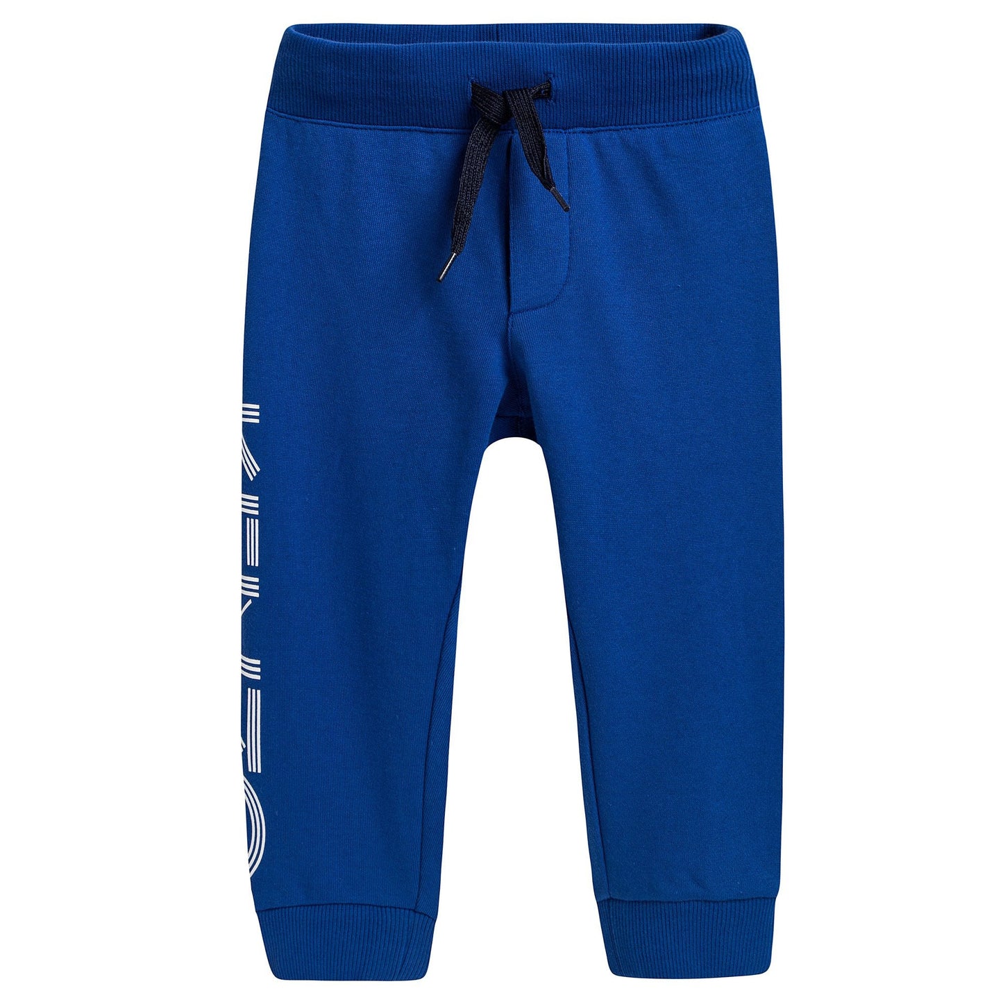 Boys Blue Cotton Tracksuit Trousers