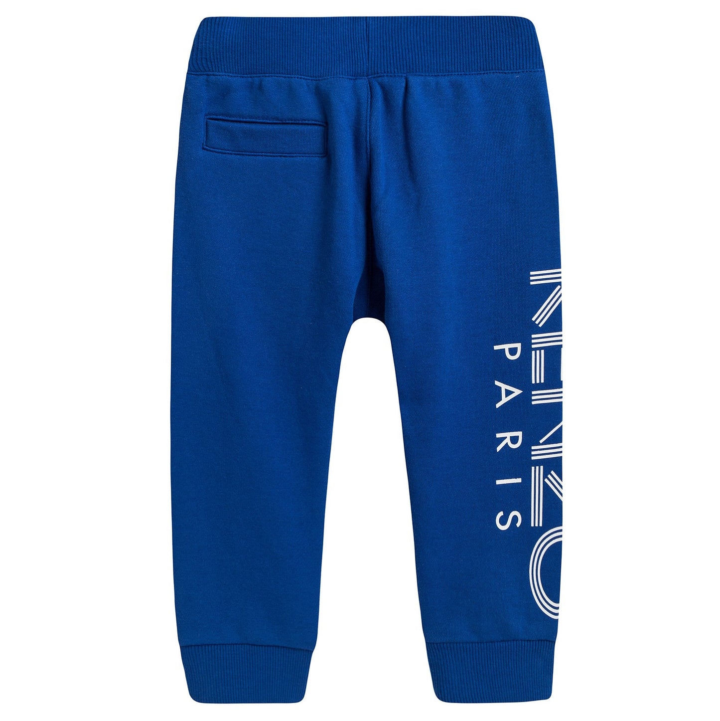 Boys Blue Cotton Tracksuit Trousers