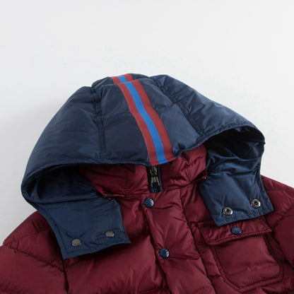 Boys Wine Red 'Willie' Down Padded Jacket