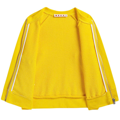Girls Yellow Cotton Jacket