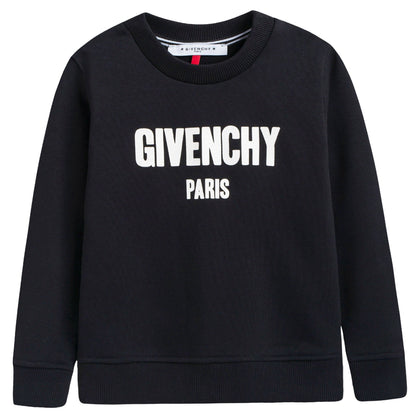 Boys Black Logo Sweatshirt