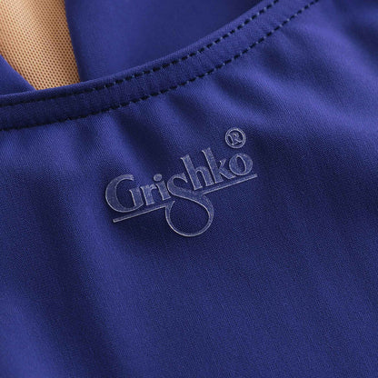 女士藏蓝色芭蕾舞连体衣(有衬里DA1930MP/Light Navy)