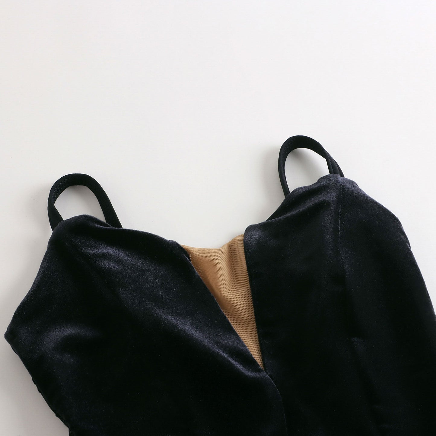 女士黑色丝绒芭蕾舞连体衣(有衬里DA4049MP/black)