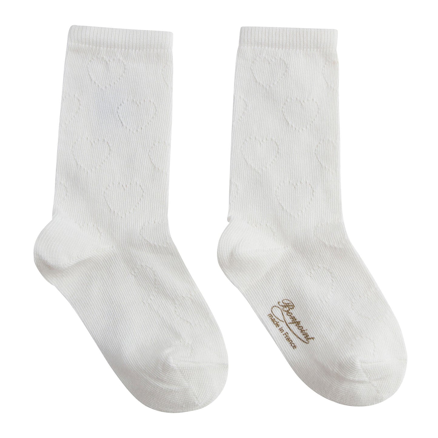 Girls White Cotton Socks