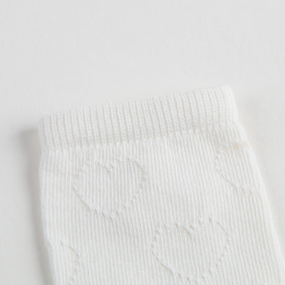 Girls White Cotton Socks