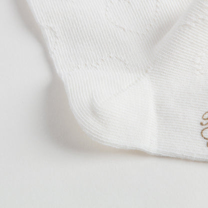 Girls White Cotton Socks