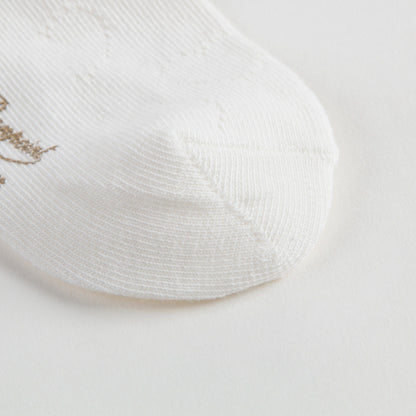 Girls White Cotton Socks