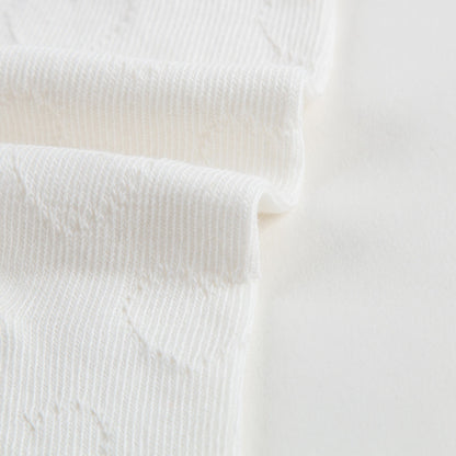 Girls White Cotton Socks