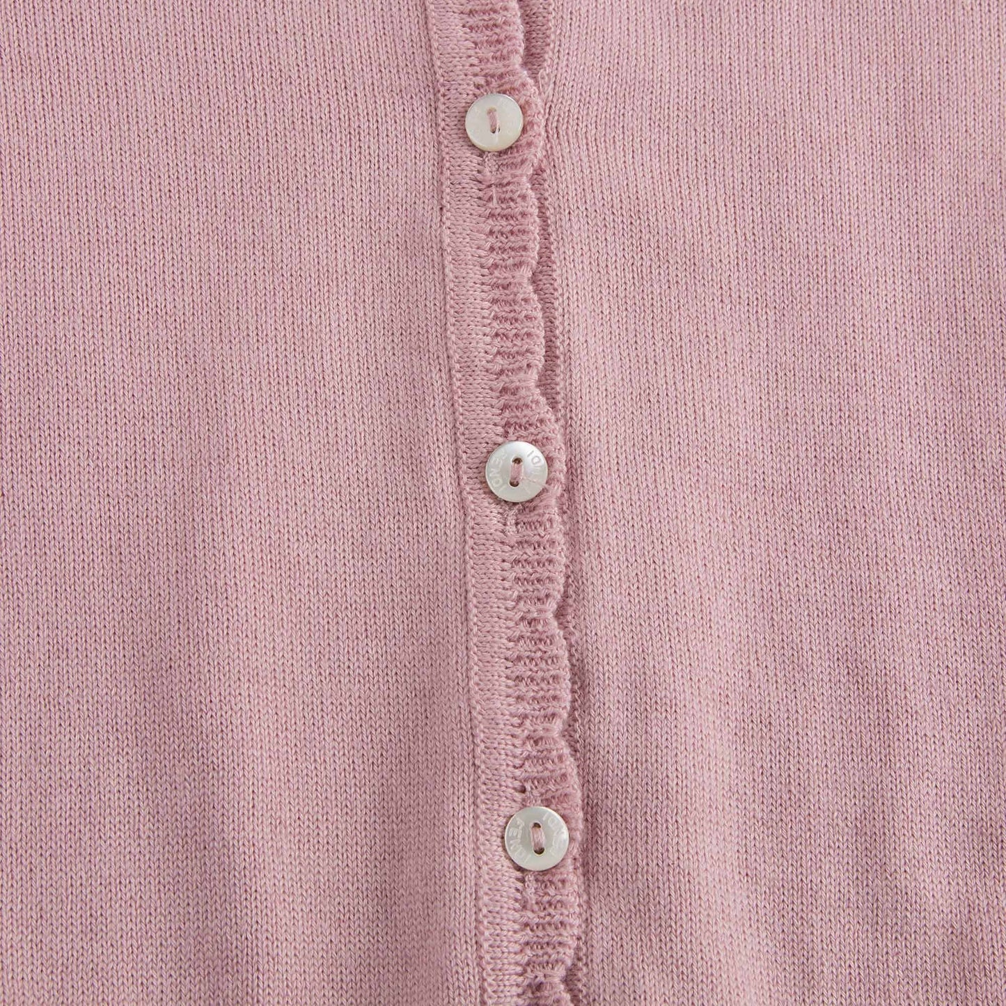Baby Girls Light Pink Cotton Knitted Cardigan