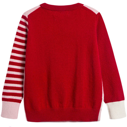 Girls Natural White Knits Cashmere Sweater